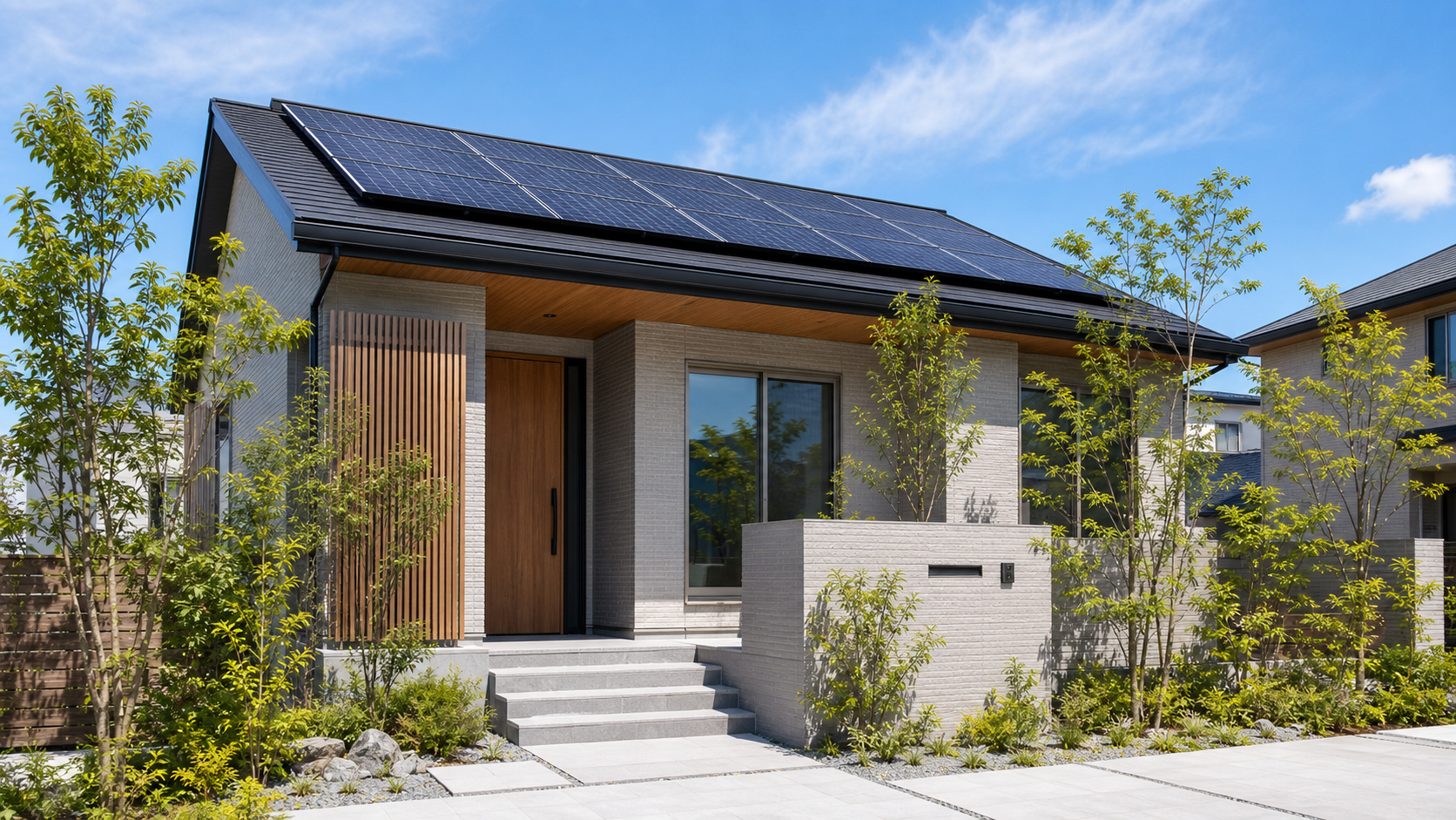 無料点検の対象となる太陽光パネル付き住宅